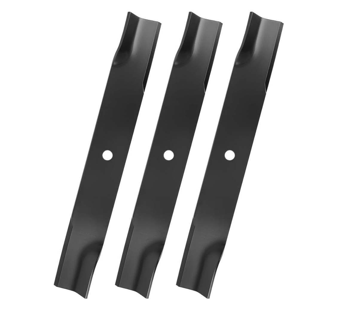 Hustler 54 Inch Mower Blades Replacement, 3 Pack Low Lift Fits Hustler Raptor SD 54" SDX XD X XL FasTrak 54 Inch 797696 601124X Super Z XR7 934760 932558 933101 934604 937797 935833