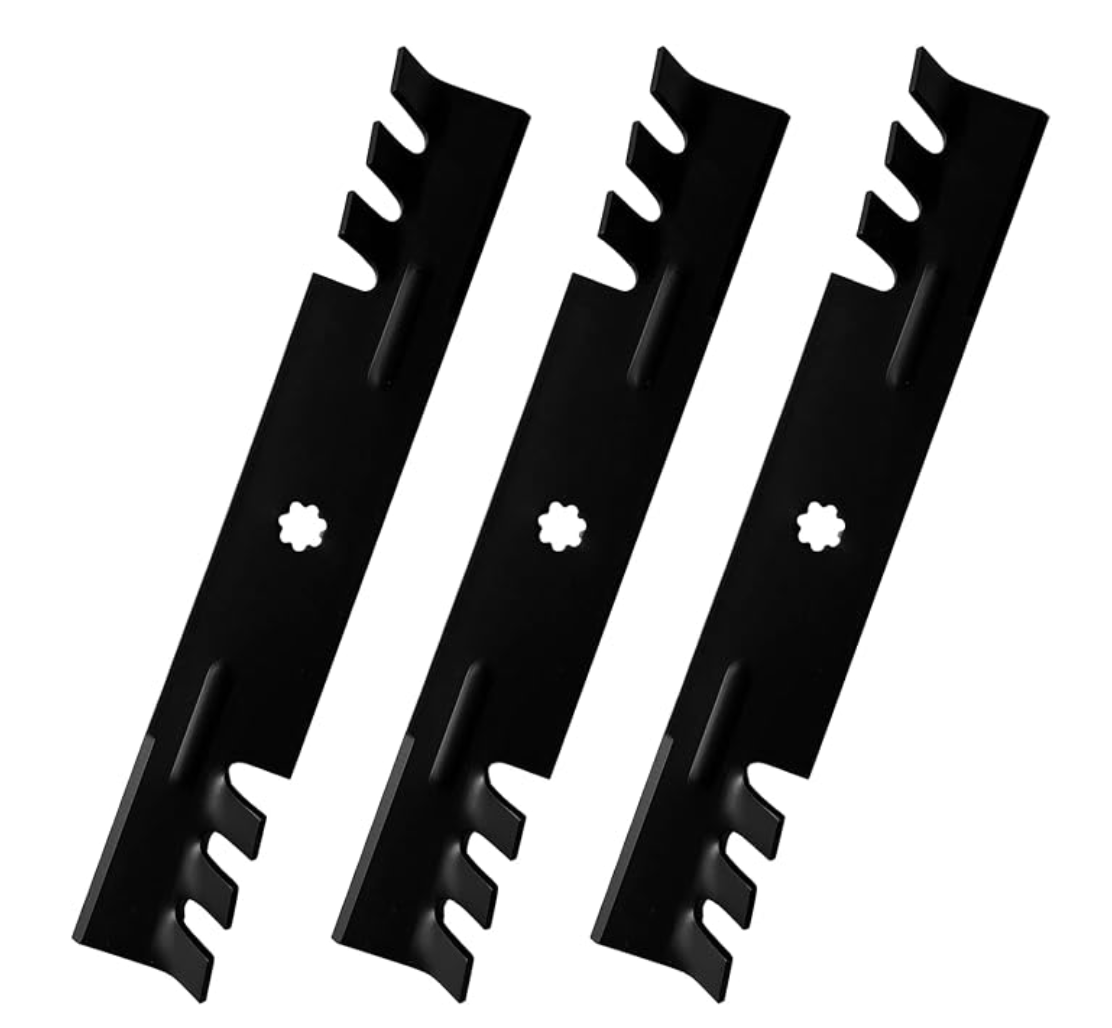 GY20852 Mower Blades Replacement for John Deere 48 Inch D140 E140 Fits S140 Z355E GX21786 GX21784 S170 E170 LA130 LA145 D160 S160 E160 E150 48" GX21785 AM137757, High Lift Mulching